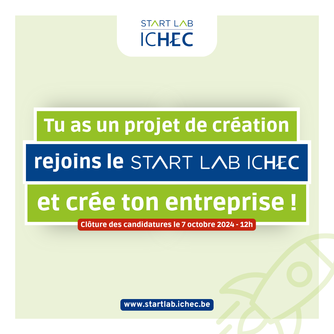 Image article Start Lab ICHEC, candidatures ouvertes jusqu’au 7 octobre