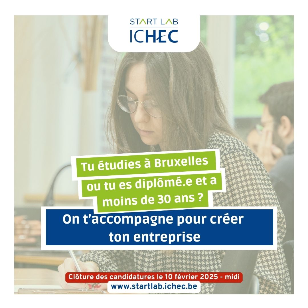 Image article Tu veux créer ton entreprise? Rejoins le Start Lab en postulant jusqu’au 10 février